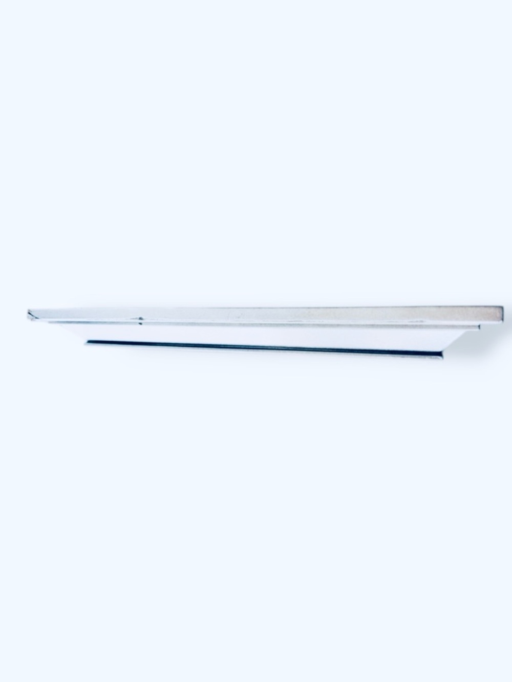 Vintage 20” Minimalist Wooden Silver Display Shelf Sleek Design Floating Effect